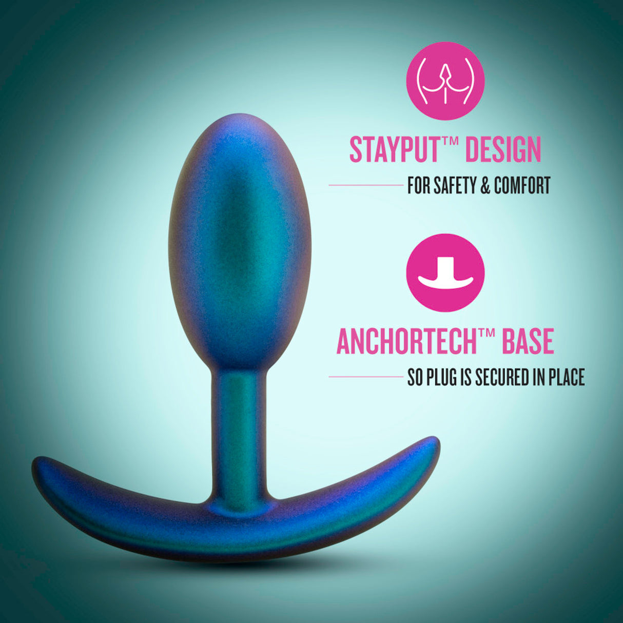 Anal Adventures Matrix Nebula Plug - Lunar Blue