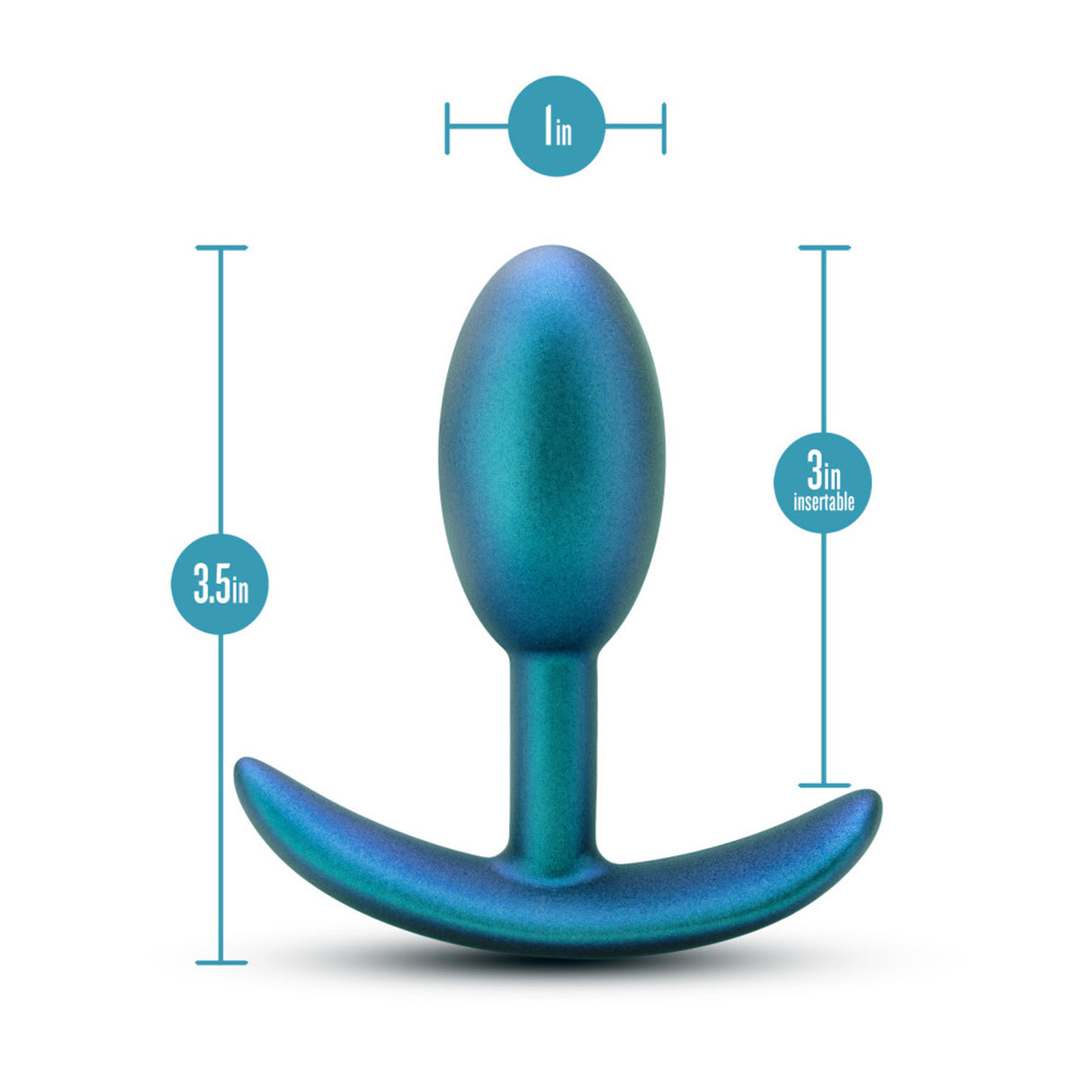Anal Adventures Matrix Nebula Plug - Lunar Blue