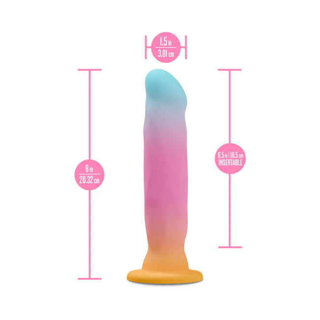 Avant Golden Dawn Silicone Dildo 8 inch