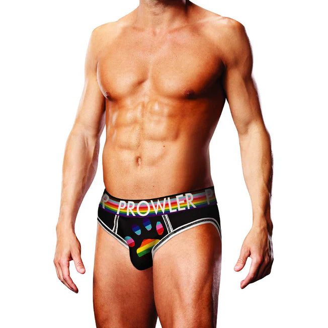 Rainbow Paw Print Open Back Briefs