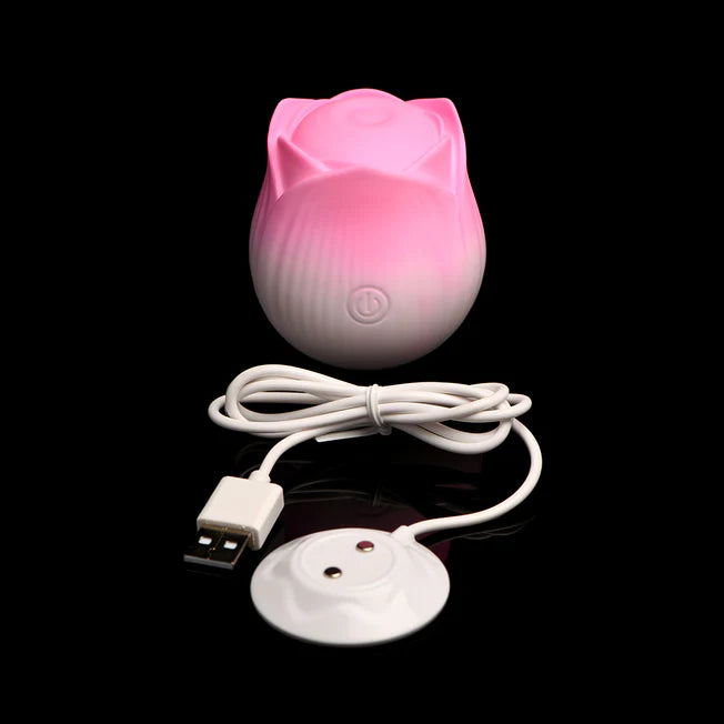 Pulsing Petals Throbbing Rose Stimulator Pink/White