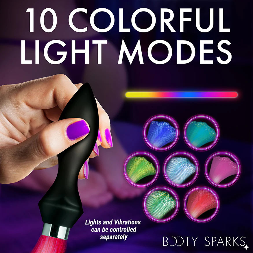 Booty Sparks Vibrating Fiber Optic Butt Plug