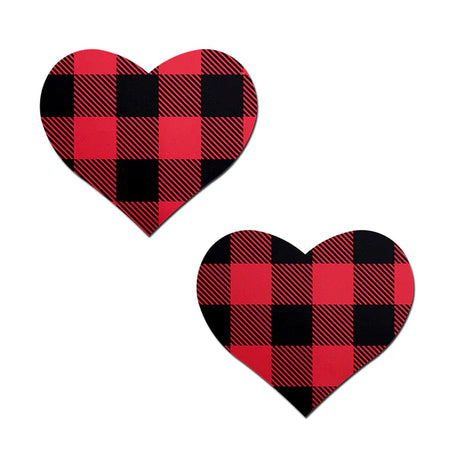 Buffalo Plaid Heart Pasties