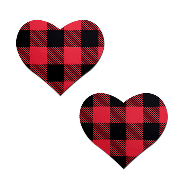 Buffalo Plaid Heart Pasties