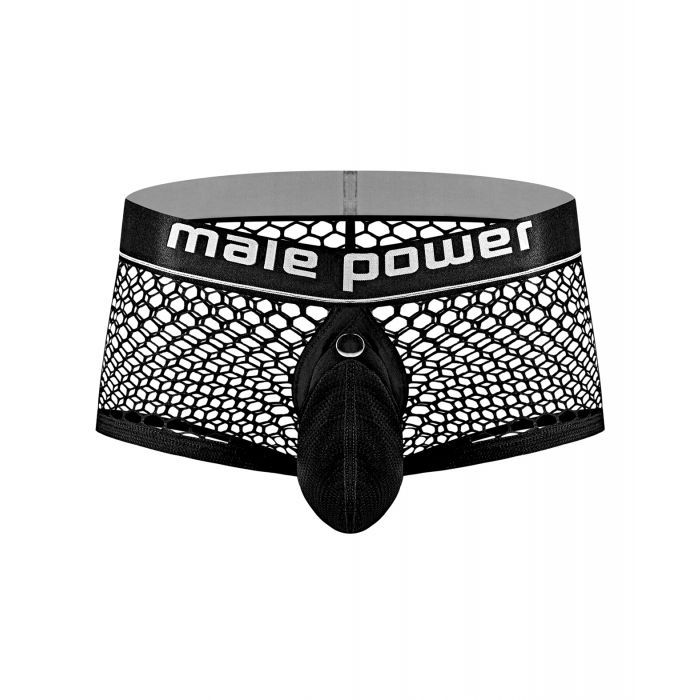 Cock Pit Black Fishnet Mini Cock Ring Short