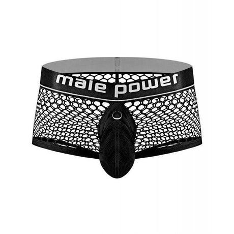 Cock Pit Black Fishnet Mini Cock Ring Short