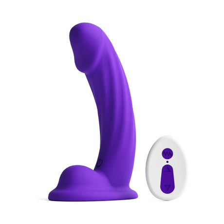 Colours Curve 6 Inch Vibrating Dildo Purple