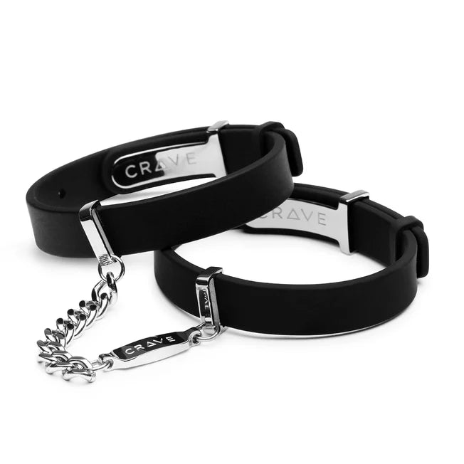 Crave ID Cuffs Black & Silver