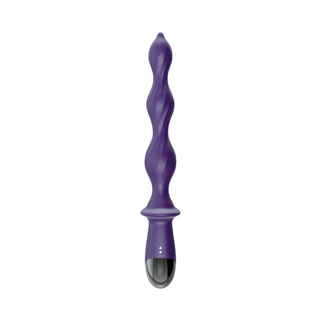 Purple twisted prostate massager