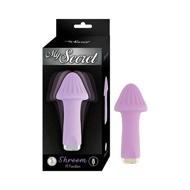 purple my secret shroom vibrator in the box