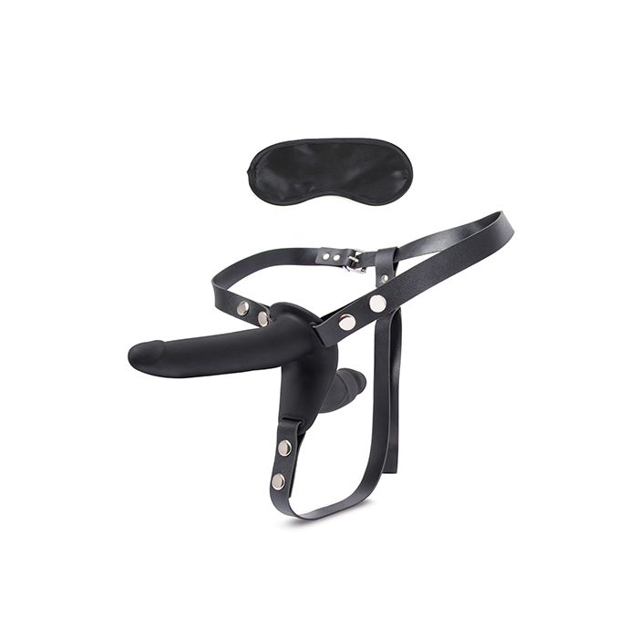 Double Ended Silicone Strap-on Harness Dildo