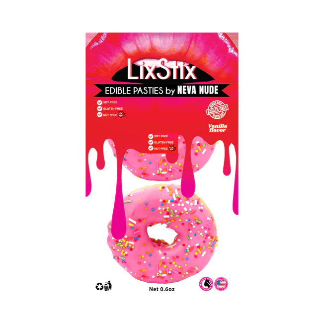 Edible Pink Vanilla Donut Pasties