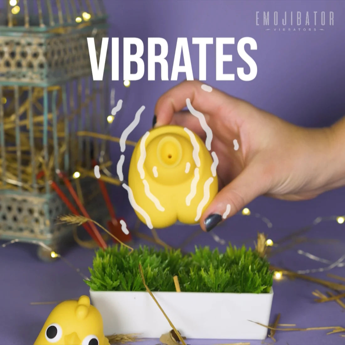 Emojibator Chickie Emoji Vibrator & Suction