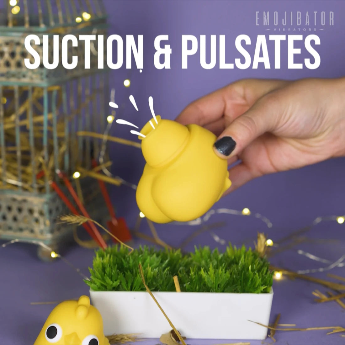 Emojibator Chickie Emoji Vibrator & Suction