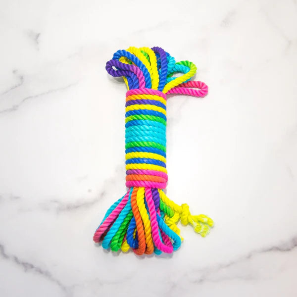 Emojibator Unicorn Rainbow Bondage Rope 26.25 ft.