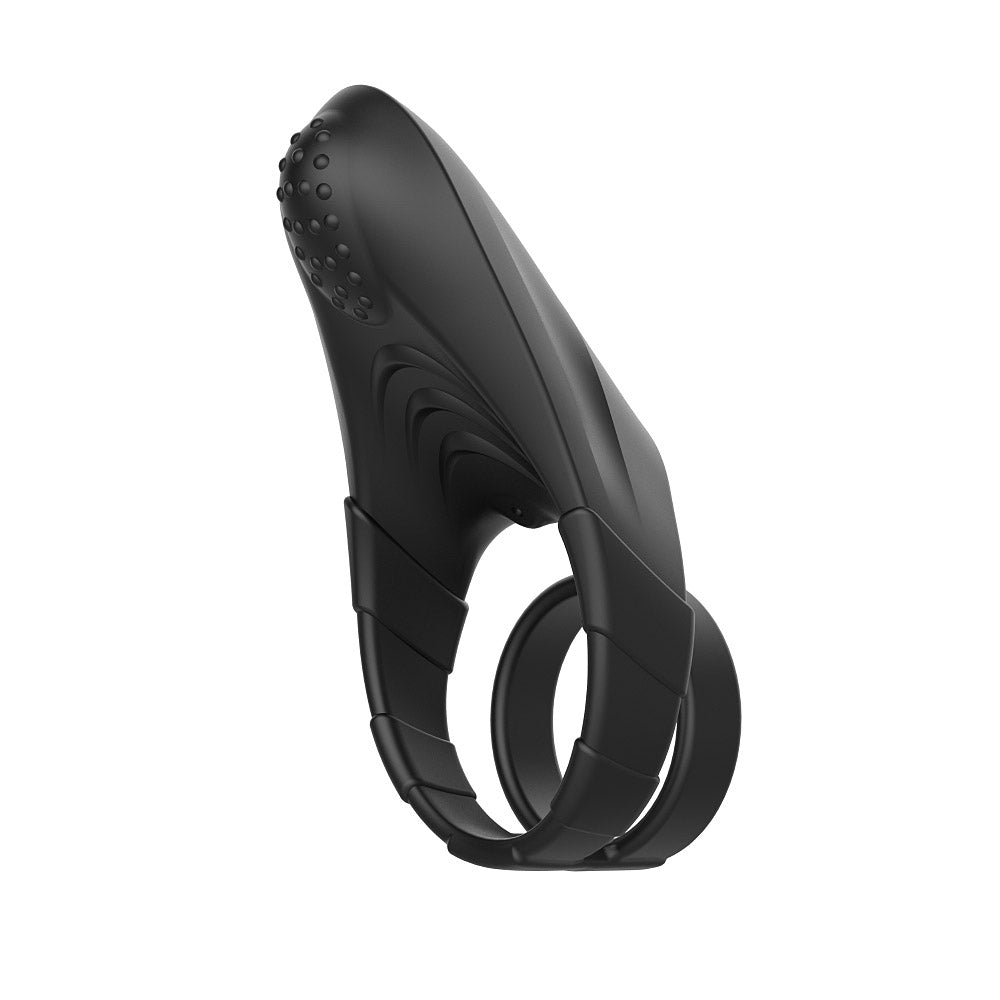 Forto F-48: Silicone Perineum Vibrating Double Cockring