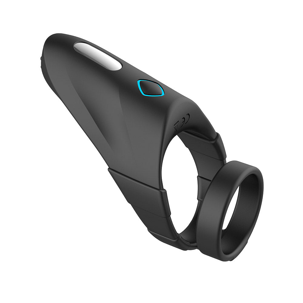 Forto F-48: Silicone Perineum Vibrating Double Cockring