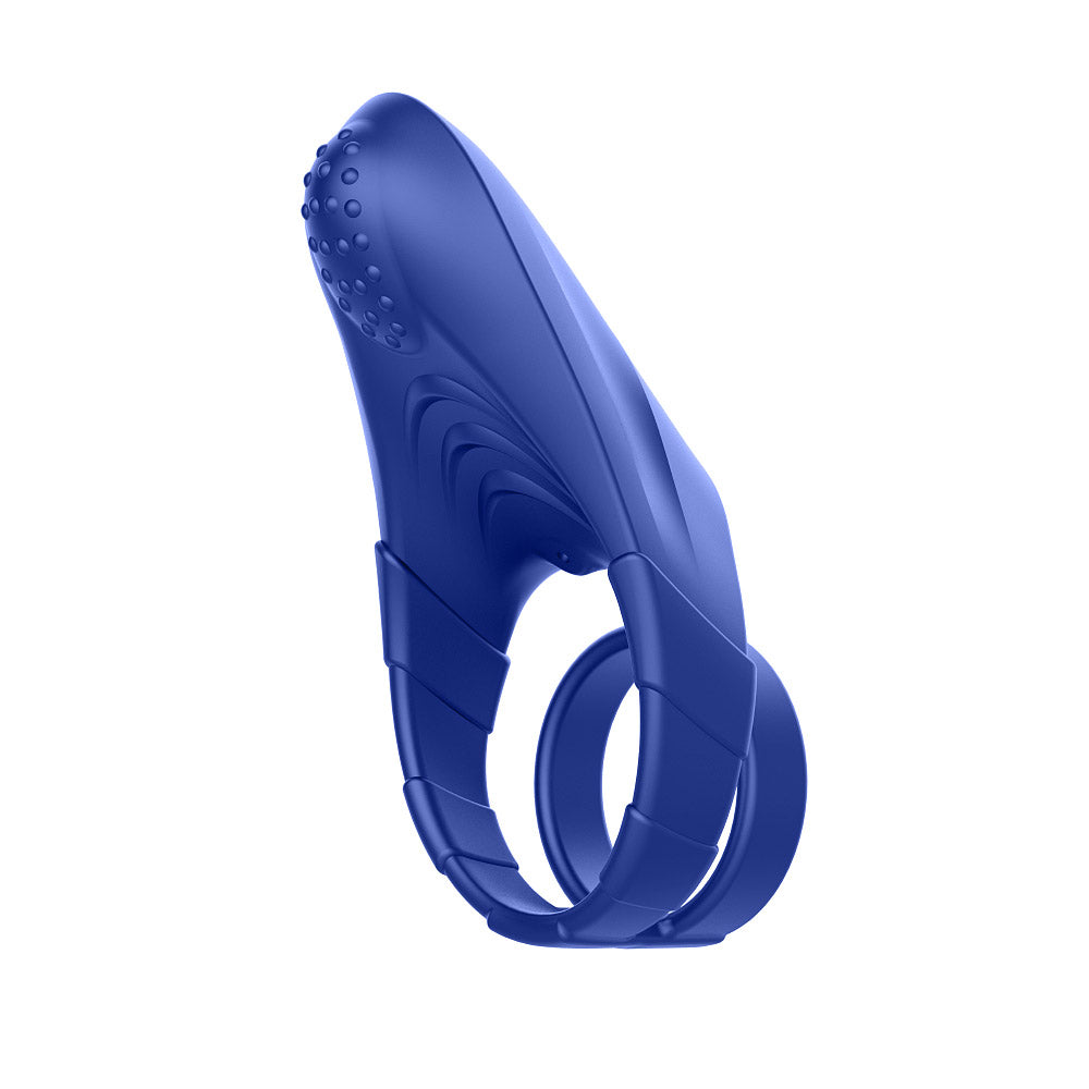 Forto F-48: Silicone Perineum Vibrating Double Cockring