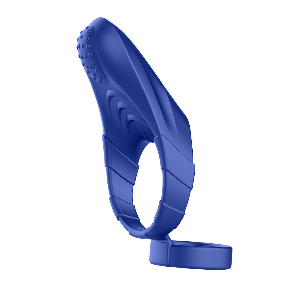 Forto F-48: Silicone Perineum Vibrating Double Cockring