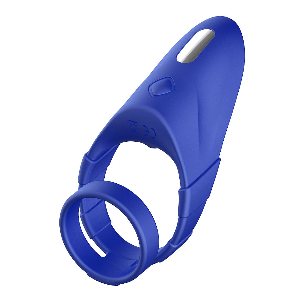 Forto F-48: Silicone Perineum Vibrating Double Cockring