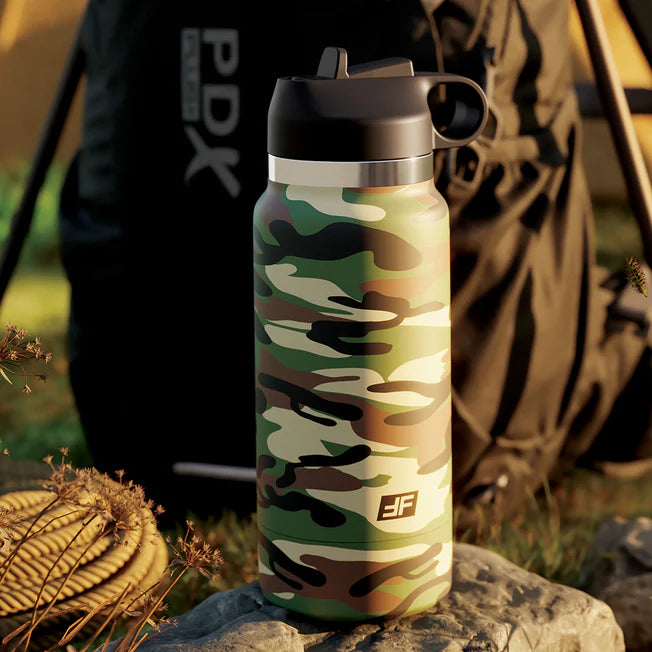 PDX Plus Fap Flask Discreet Water Bottle Stroker Frosted - Camo