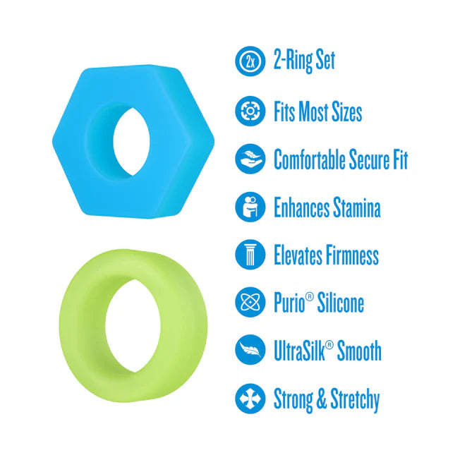 Performance Plus Flash Glow In The Dark Cockrings