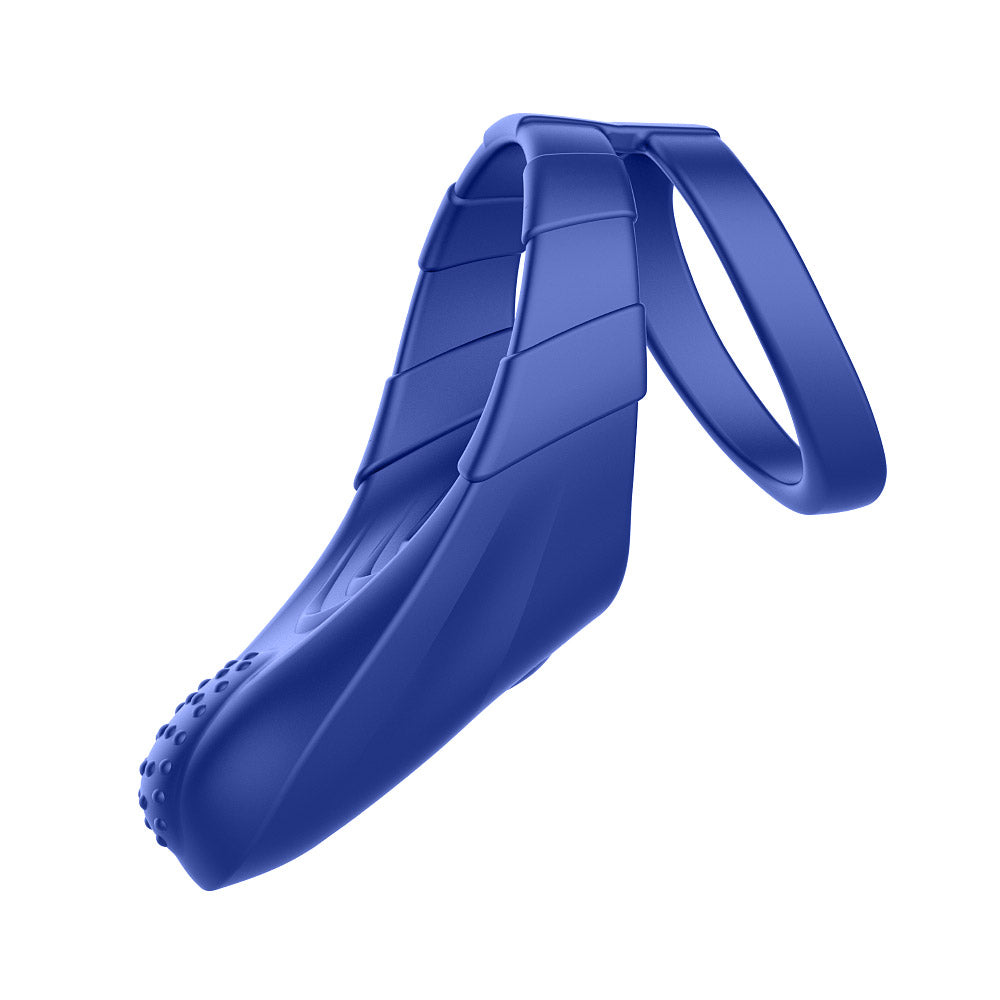 Forto F-48: Silicone Perineum Vibrating Double Cockring