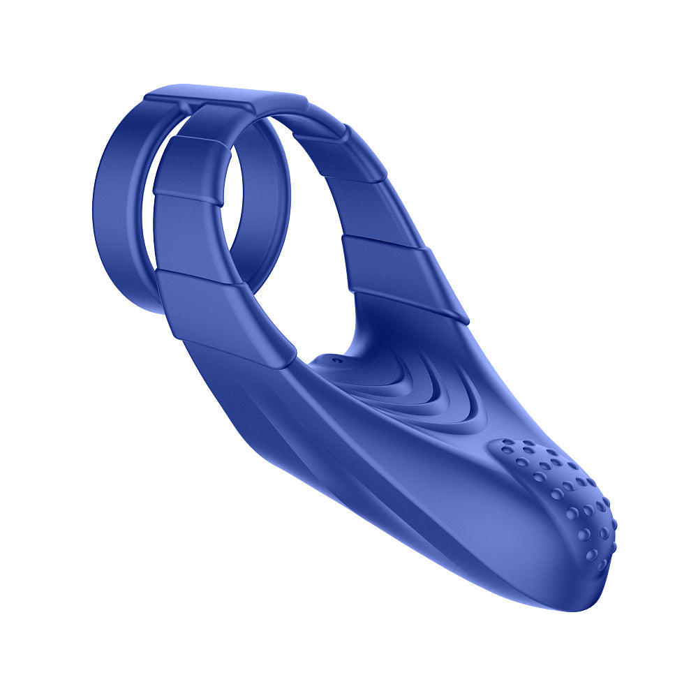 Forto F-48: Silicone Perineum Vibrating Double Cockring