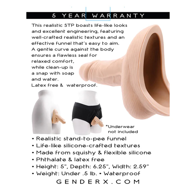 Gender X Stand To Pee Silicone Penis