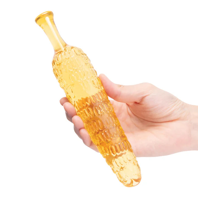 Cornstar 8 in Corn On The Cob Glass Dildo