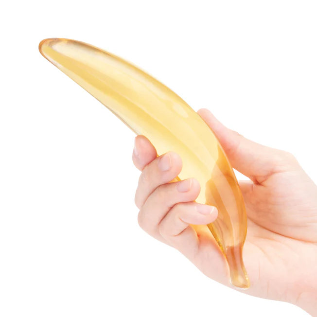 Banana Joy 7 in Glass Dildo