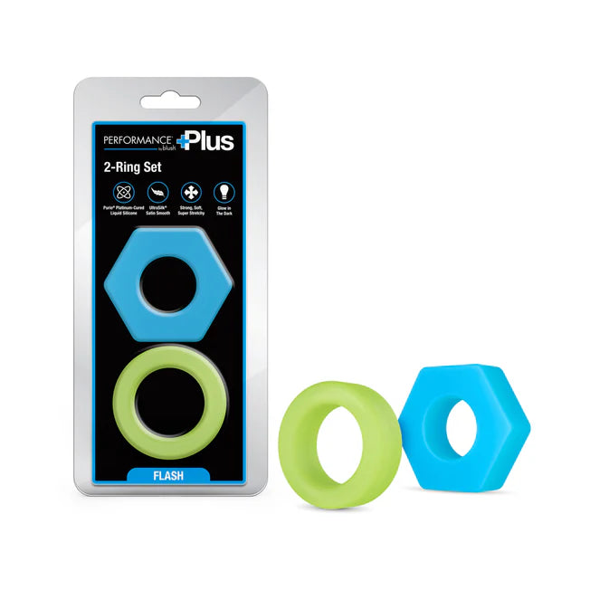 Performance Plus Flash Glow In The Dark Cockrings