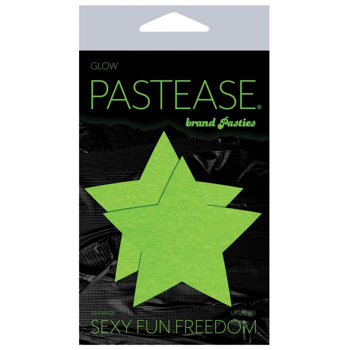 Glow In The Dark Green Star Pasties
