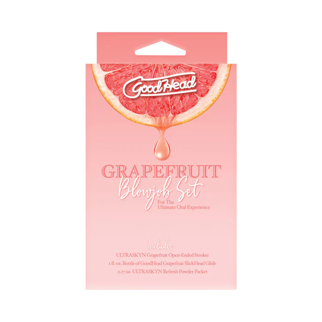 GoodHead Blowjob Grapefruit Stroker Set