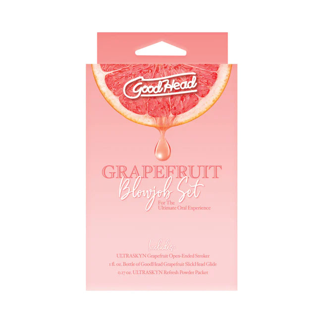 GoodHead Blowjob Grapefruit Stroker Set 