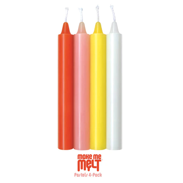 Make Me Melt 4-Pack Sensual Warm-Drip Candles - All Colors
