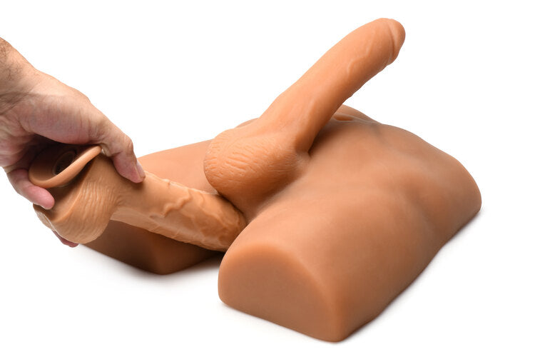 Jock Ass Masturbator with Posable 7 in. Dildo