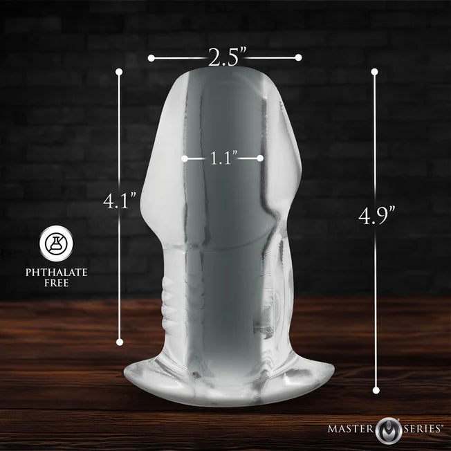 Clear Hollow Anal Plug