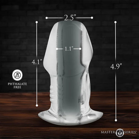 Clear Hollow Anal Plug