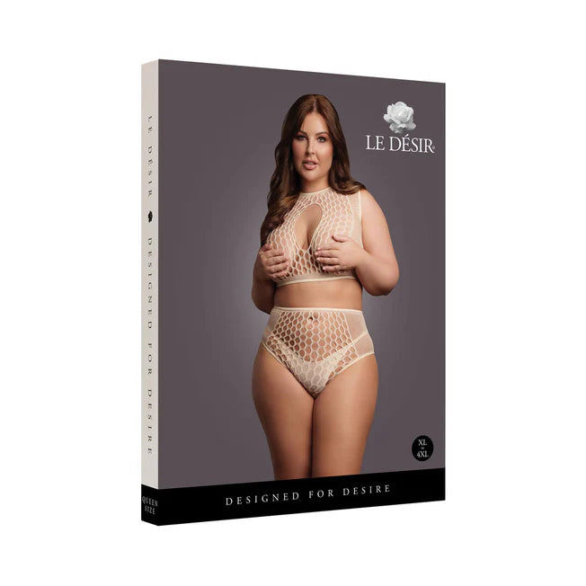 Le Desir Duo Net Key-Hole Bra Set Queen Sizes