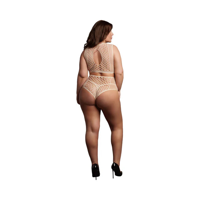 Le Desir Duo Net Key-Hole Bra Set Queen Sizes