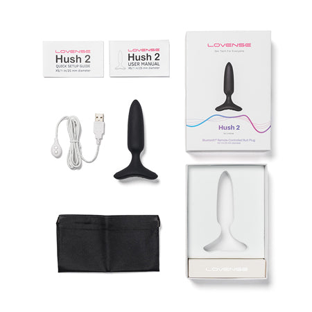 Lovense Hush 2 App- Controlled Vibrating 1 inch Plug - XSLovense Hush 2 App Controlled Vibrating 1 inch Plug - XS