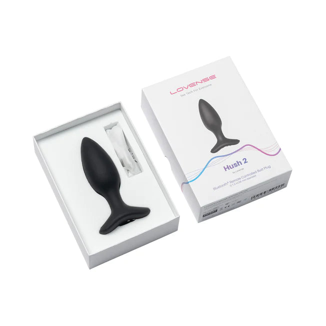 Lovense Hush 2 App Controlled Vibrating 1.5 inch Plug - S