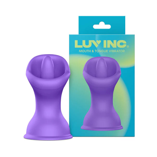 packaging of the luv inc mouth & tongue vibrator