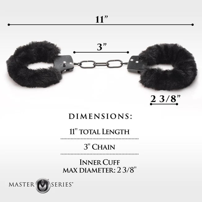 Master Series Cuffed in Fur Furry Handcuffs