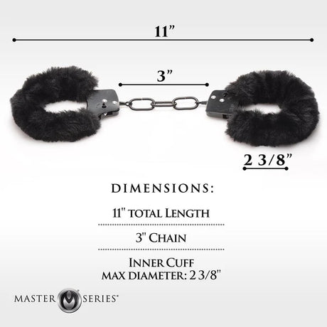 Master Series Cuffed in Fur Furry Handcuffs