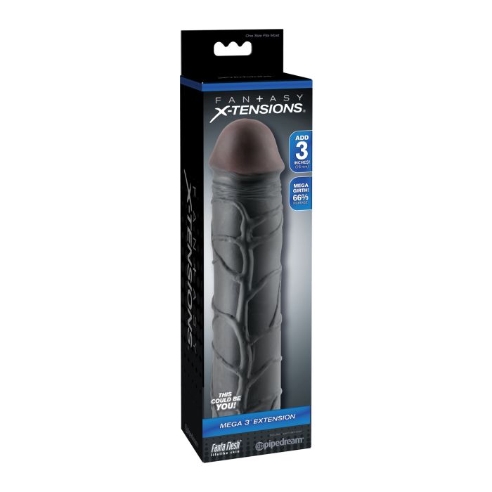 Mega 3in Penis Extension - Black