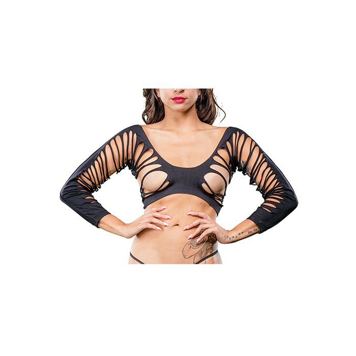 Naughty Girl Crotchless Side Straps Leggings