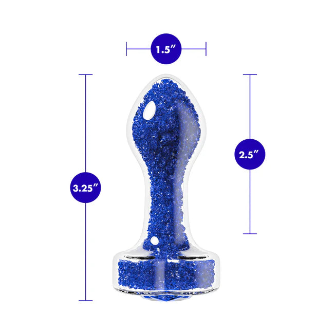 Oh My Gem Prestige Blue Glass Anal Plug