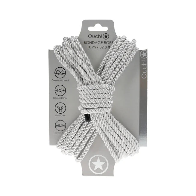 Silver Ouch! Bondage Rope